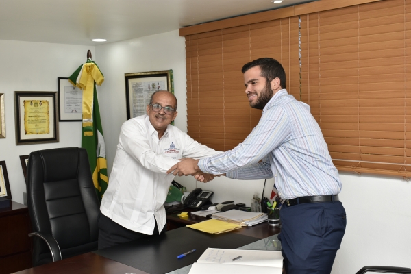 Director de la DIGECAC recibe visita de cortesía del Asistente del Presidente de la República Dominicana